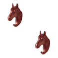 thumbnail image 3 of Toystoory Animal Wall Hanger Hanging Hook Decor Supply Ornament Resin Decorative Clothes Craft for Bedroom Office Corridor Oro rosa Cabeza de caballo 2Conjunto, 3 of 6