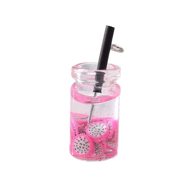 Toystoory Llavero Decoraciones Llavero Etiqueta Llavero Llavero Botellas Colgante Fresa Mujer Accesorio Multifuncional Llavero Artesanía pitaya11*14mm Toystoory HA061535-06