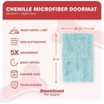 thumbnail image 2 of GFDYREE - Ultra Absorbent Microfiber Dog Door Mat, Durable, Quick Drying, Washable, Prevent Mud Dirt, Keep Your House Clean (Light Blue, Medium) - 31 x 20 Inch, 2 of 7