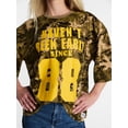 thumbnail image 4 of Kacey Lee Women's Haven't Been Boxy Camo Tee, Sizes XS-XXL, 4 of 5
