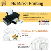 TransOurDream Printable Heat Transfer Paper for Dark and Light T Shirts (10+10+2 Sheets, 8.5x11, Mix Pack) Iron on HTV Vinyl Transfers Paper for Inkjet Printers (D1L2)