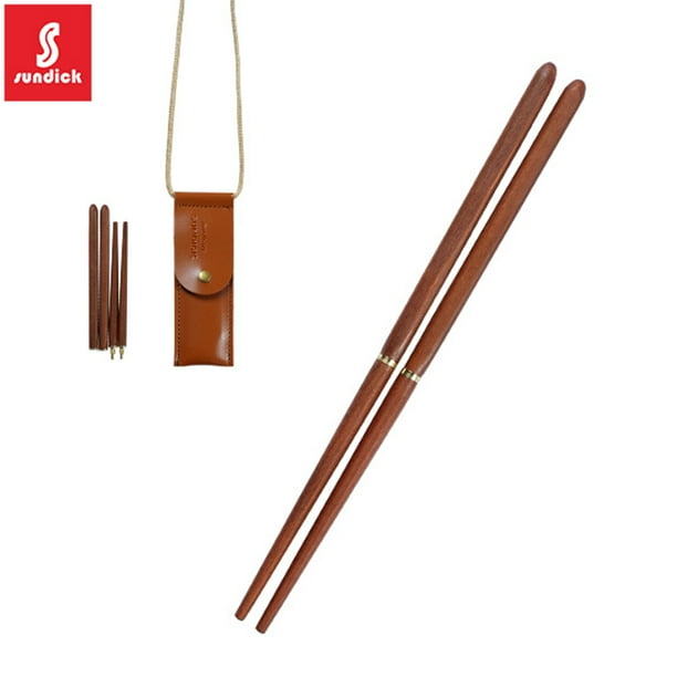 Baguettes En Bois Portables Baguettes Coulissantes Boîte