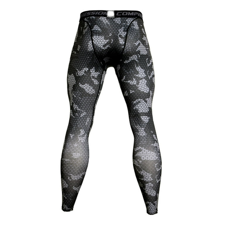 Style Men's Camouflage Leggings Mens Faux Leather Pants