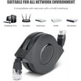 FCAdjustable Retractable Cat6 10 Gigabit Ultra Flat