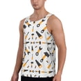 thumbnail image 2 of Honeii Carpenter tools Pattern Men's Workout Tank Top Casual Sleeveless Gym Muscle Shirts Bodybuilding Tee-4X-Large, 2 of 7