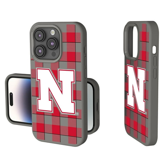 Keyscaper Nebraska Huskers Plaid Soft Touch iPhone Case