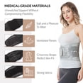 thumbnail image 2 of Faja lumbar ajustable de doble tracción NeoTech Care (gris, talla XL), 2 of 5