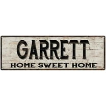 GARRETT Rustic Home Sweet Home Sign Gift 6x18 Metal Decor 206180084253