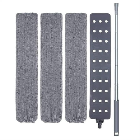 

Kiteke Dusting Duster Clearance! Retractablegap Dust Brush with 3 Pieces of Superfiber Dust Cloth Long Handle to 112 Inches Washable for Cleaning Appliances Furniture Sofas Under Refrigerators