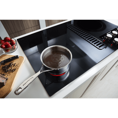KitchenAid - 36" Electric Cooktop - Black