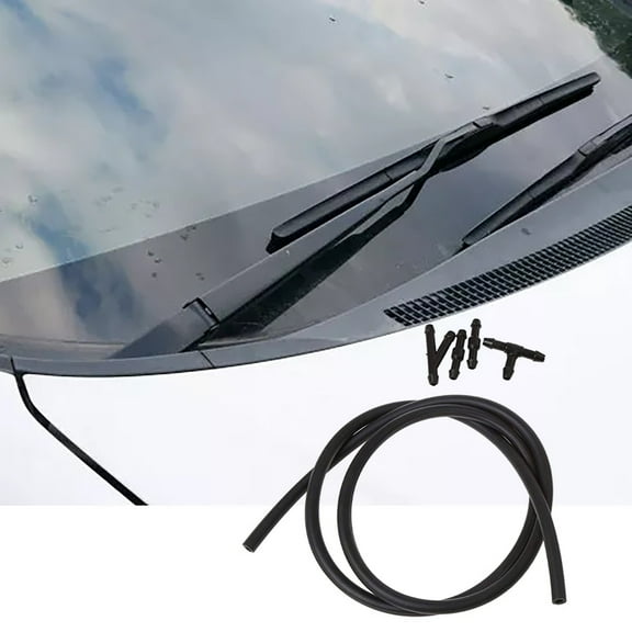 Fufafayo under $5 Windshield Washer Nozzle Kit, Windscreen Washer Hose Kit, Car Wiper Spray Nozzle Repair Kit, Windshield Washer System Part, for Hose Replacement, Nozzle Upgrade, Easy Installation
