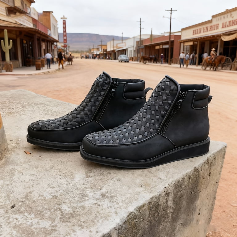 靴 00s archive westernboots buckle sidegore メンズ 00s archive shortboots Western sidezip
