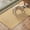 Khaki, variant on 17"x29.5" Faux Linen Entryway Rug, Washable Woven Textured Indoor Doormat with Slip Resistant Gel Backing, Low Profile Front Door Mat for Mudroom Hallway, Khaki