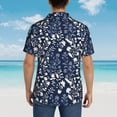 thumbnail image 6 of Xecao Plant print Hawaiian shirt - a stylish short-sleeve button-down for men, perfect for casual beach and tropical outings., 6 of 9