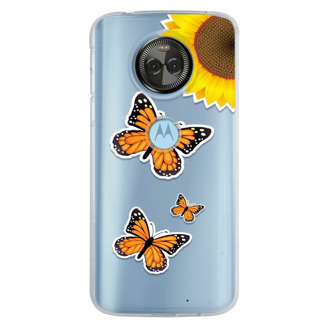 Funda InstaCase para Moto X4 Mariposas Monarca Uso Rudo Antigolpes