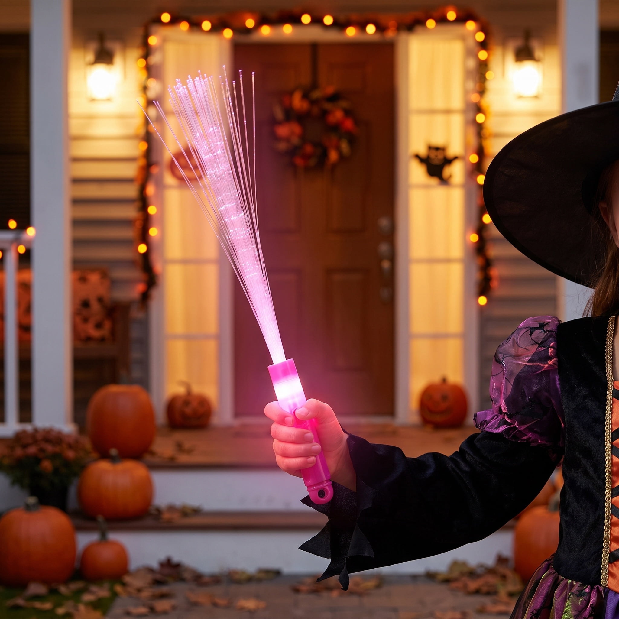 Light-Up Fiber Optic Wand, Pink, Halloween by Way To Celebrate