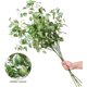 thumbnail image 4 of 5 plantas artificiales de tallo de hojas de eucalipto para decoración de primavera, hojas falsas, ramas verdes, arbustos verdes, follaje sintético de seda, tallos para, 4 of 4