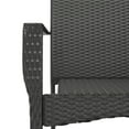 thumbnail image 3 of vidaXL 9 Piece Garden Dining Set with Cushions Black Poly Rattan, 3 of 5