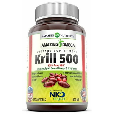 - Amazing Omega NKO Neptune Krill Oil 500mg 120 Softgels