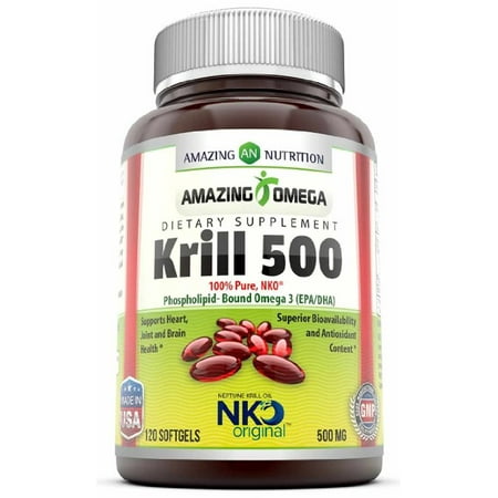 Amazing Omega NKO Neptune Krill Oil 500mg 120 (Best Time To Take Mega Red Krill Oil)