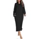 thumbnail image 1 of Ladies Winter Fleece Pajamas Long Gown Plush, Loose And Comfortable Pajamas, 1 of 5