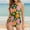 Green, variant on Women's Casual Summer Printed Two Piece Swimsuit Non Binary Swim Top Women Underwire Womens Swim Bra Tall Swimsuits for Women Long Torso plus Size Board Shorts Women's Swimwear Swimsuit Tops Bra Size