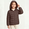 thumbnail image 5 of KyCheLot Boys Girls Zip up Jacket Solid Color Long Sleeve Hooded Outerwear Kids Winter Warm Windproof Coats, 5 of 8