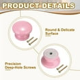 thumbnail image 3 of Uxcell Cabinet Knobs Round Drawer Dresser Knobs Wood Handles Knobs Drawer Pulls with Screws Red, 3 of 7