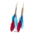 thumbnail image 3 of Pendientes de cadena bohemio Sonducket 2 uds con borla largo Vintage, 3 of 6