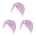 thumbnail image 1 of Qarigey Turbante musulmán Hijabs Gorras Sombreros Ruffle Chemo Cancer Headwear morado oscuro Type1 NO1 Qarigey CBP300242, 1 of 6