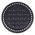 thumbnail image 1 of 1PC 18CM Artificial Leather Bag Base Round Bag Bottom Base Board Bag Making Bottom Plate DIY Woven Bag Material Sturdy DIY Bag Accessory for Bag Making Use (Black), 1 of 9