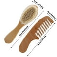 Detangling Hair Brush Straightening Heat Resistant Paddle Brush 2 Pack Baby Hair Brush And Comb
