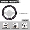 thumbnail image 7 of Yuyamidu Purple Rose Steering Wheel Cover for Car Sedan Auto Soft Flannel Automotive Steering Wheel Protector 15 Inch Thick Steering Wheel Accessories, 7 of 7