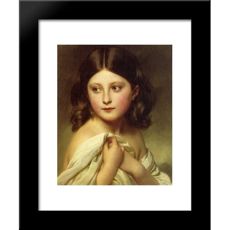 A Young Girl called Princess Charlotte 20x24 Framed Art Print by Franz Xaver Winterhalter