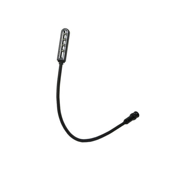 Monoprice Light for BNC Port - 16 Inch | Flexible, 4-LED lamp plugs, 10.6" (270mm) gooseneck - Stage Right Series