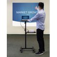 MountIt! Mobile Projector Stand, Rolling Height Adjustable Laptop and