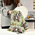 thumbnail image 3 of Cute Bunny Seamless Pattern Kitchen Tea Towels 4 Pack Absorbent Hand Dish Towels, Farm Vintage Dishcloths Lint-Free 18x28 Inch Fast Drying for Cooking Baking Home Clean, 3 of 7
