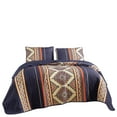 thumbnail image 2 of 3-Piece Lightweight Soft Polyester Southwestern Style Geometric Quilt Bedspread Set, 2 of 6