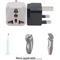 thumbnail image 3 of Uk Plug Adapter, 2 Pin European/us To 3 Pin Uk Plug Adaptor For Shaver/toothbrush/laptop, Eu To Uk Plug Adapter,usa To Uk Plug Adapter(2pcs-white), 3 of 5