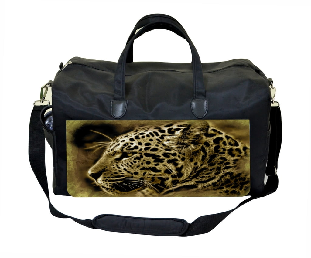 Fractal Leopard Gym Bag