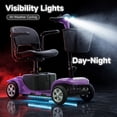 thumbnail image 5 of Ostrina Mobility Scooter for Seniors,300lbs Powered Wheelchair,Purple, 5 of 17