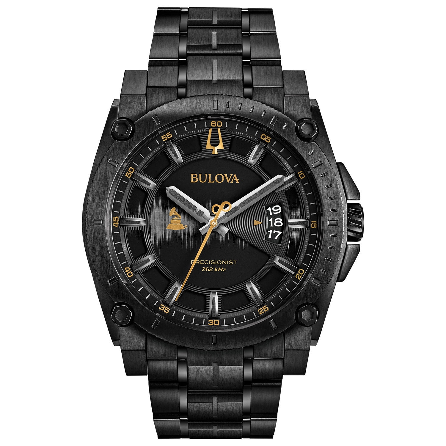 Bulova Men's Black Stainless Steel GRAMMY® Edition Precisionist Watch