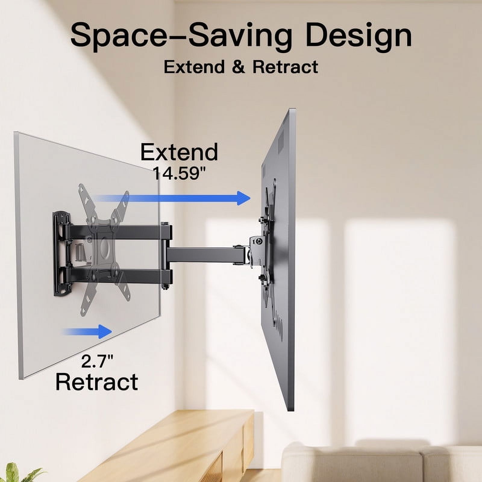 MountFTV Full Motion TV Wall Mount for 13-42 Inch TVs photo 7
