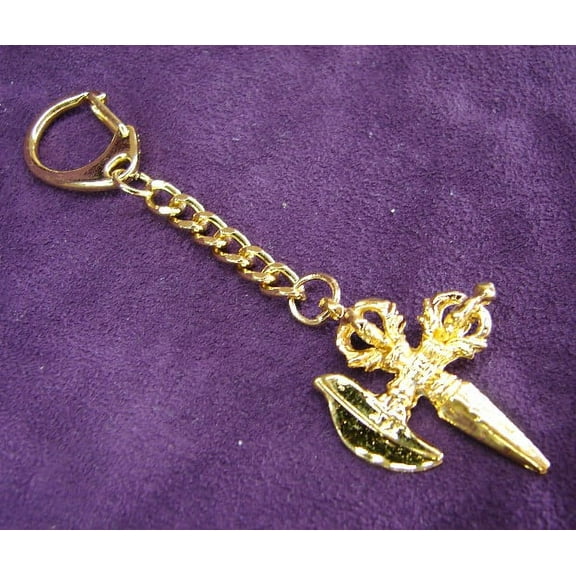 Ceremony Tibetan Axe Keychain