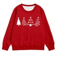 thumbnail image 1 of Petit Enfant Imprimé Filles Chandail à Manches Longues Col Rond avec Poche pour l'Hiver Tenue Décontractée de Vacances Chandail à Enfiler pour Enfants Chandails à Capuchon pour Enfants Chandail pour Tout-Petits Filles 4t Chandail Fille Fille N 4t Weara Rouge 6-7 Ans, 1 of 4