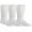 3 Pack White Crew, variant on SOCKS'NBULK King Size Cotton Diabetic Crew & Ankle Socks, Big & Tall Mens Diabetes Sock, Bulk Value Pack