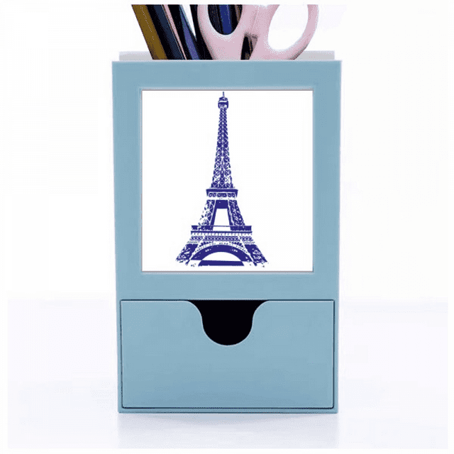 Tour Eiffel Contour France Paris Fournitures de Bureau Organisateur Porte-Stylo Carte