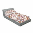 thumbnail image 3 of Ambesonne Floral Fitted Sheet & Pillow Sham Set, Blooming Flower Pattern, Queen, Yellow Purple Magenta, 3 of 3