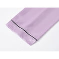 thumbnail image 6 of Topgal Little & Big Girls Pajama Set Size 14 - Lilac Satin Silky Cute Summer Short Sleeve & Pants Outfit, 6 of 7