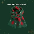 thumbnail image 4 of Christmas Knitted Scarf For Women Christmas Tree Prints Scarves Winter Scarf Warm Thick Neck Shawl Wraps, 4 of 4